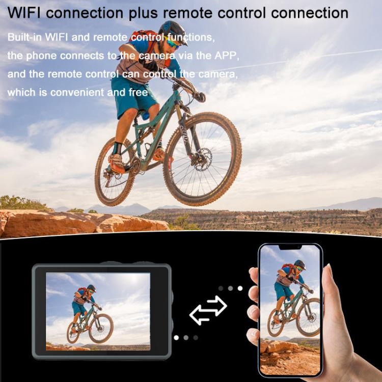 Cámara de acción 5K con estabilización de imagen, grabación HD para exteriores, ciclismo y buceo., M40R With Remote Control, M40TR With Touch Screen + Remote Control, M40TRW With Touch Screen + Integrated Remote-Controlled Microphone
