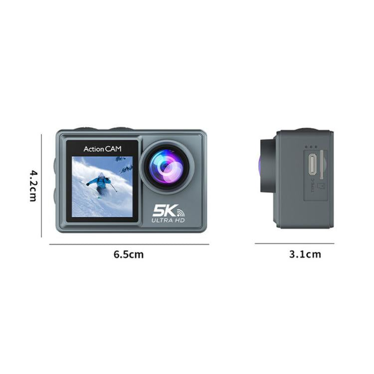 Cámara de acción 5K con estabilización de imagen, grabación HD para exteriores, ciclismo y buceo., M40R With Remote Control, M40TR With Touch Screen + Remote Control, M40TRW With Touch Screen + Integrated Remote-Controlled Microphone