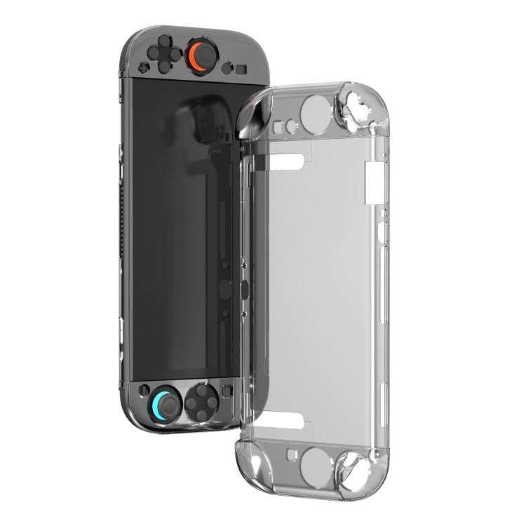 Funda protectora transparente con carcasa de cristal dividida para Nintendo Switch 2