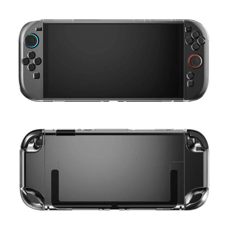 Funda protectora transparente con carcasa de cristal dividida para Nintendo Switch 2