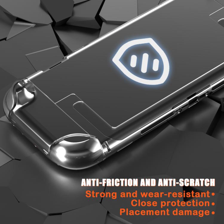 Funda protectora transparente con carcasa de cristal dividida para Nintendo Switch 2