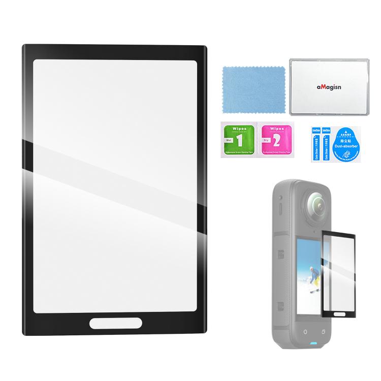Protector de pantalla de vidrio templado aMagisn para Insta360 X5 / X4, antiarañazos, dureza 9H.