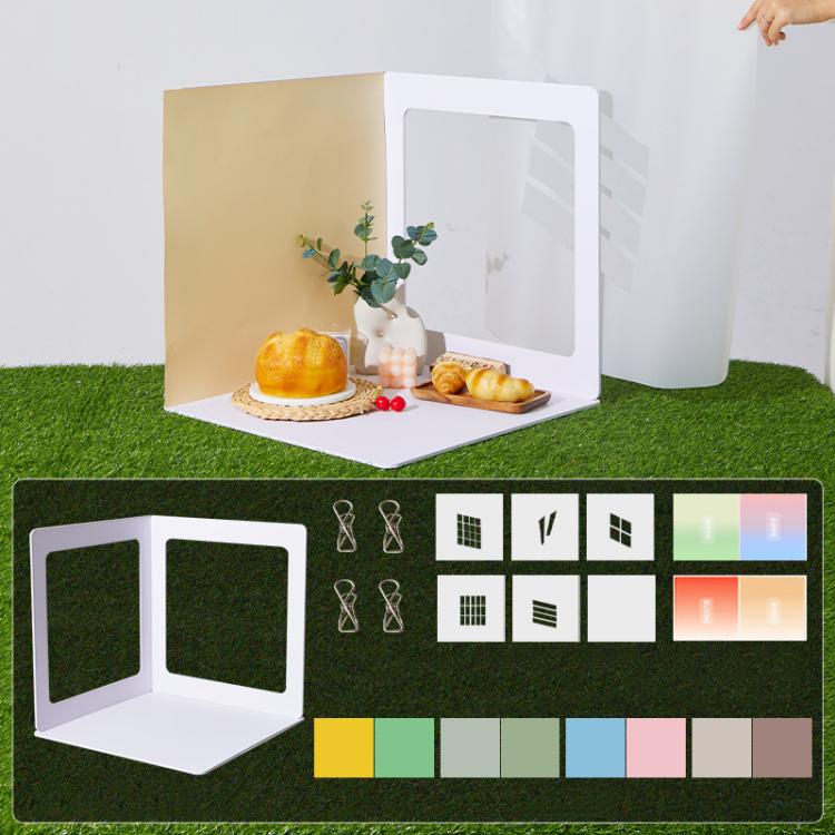 Juego de 19 piezas de fondo 3D para fotografía de productos en directo., 35cm, 47cm, 60cm
