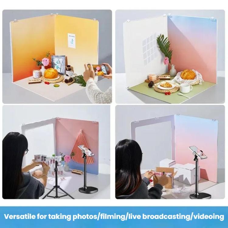 Juego de 19 piezas de fondo 3D para fotografía de productos en directo., 35cm, 47cm, 60cm