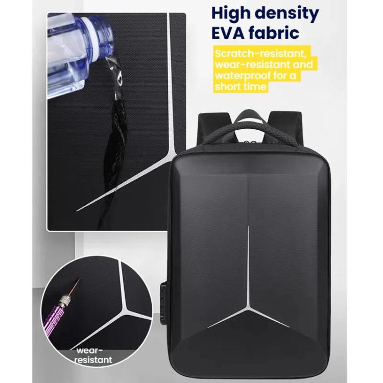 Mochila rígida para portátil de 17,3 a 18 pulgadas con puertos de carga USB y tipo C, unisex, antirrobo, ideal para viajes de negocios., Gray, Blue, Black, Airbag Black, Airbag Gray, Airbag Blue