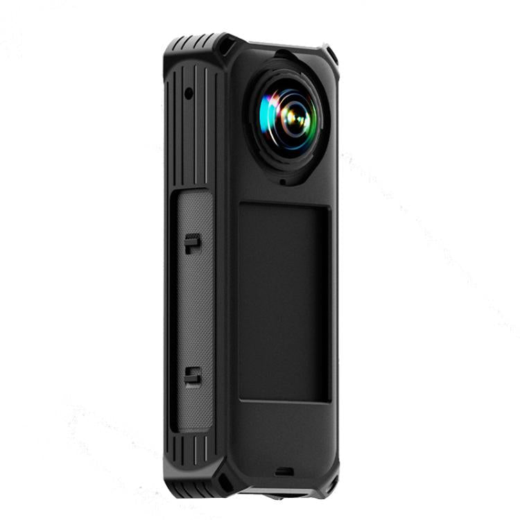 Funda protectora de silicona a prueba de golpes para cámara Insta360 X5 con tapa de lente.