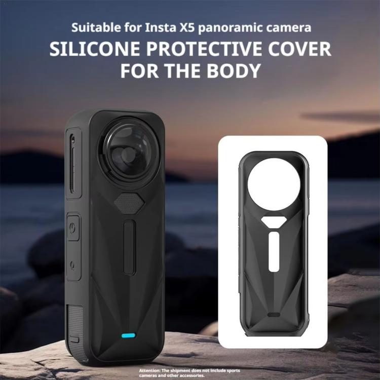 Funda protectora de silicona para cámara Insta360 X5, antipolvo y resistente a las manchas., Silicone Case
