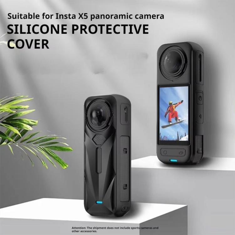 Funda protectora de silicona para cámara Insta360 X5, antipolvo y resistente a las manchas., Silicone Case