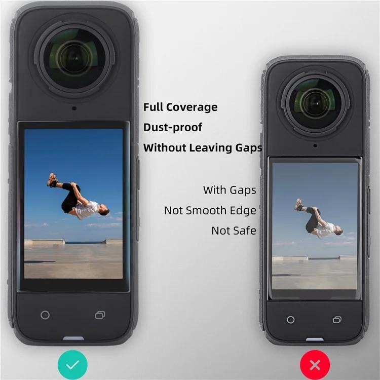 Protector de pantalla Sunnylife curvo de vidrio templado HD, antiexplosión, anticaída y antiarañazos., For Insta360 X5 / X4, For Insta360 X5 / X4 2sets