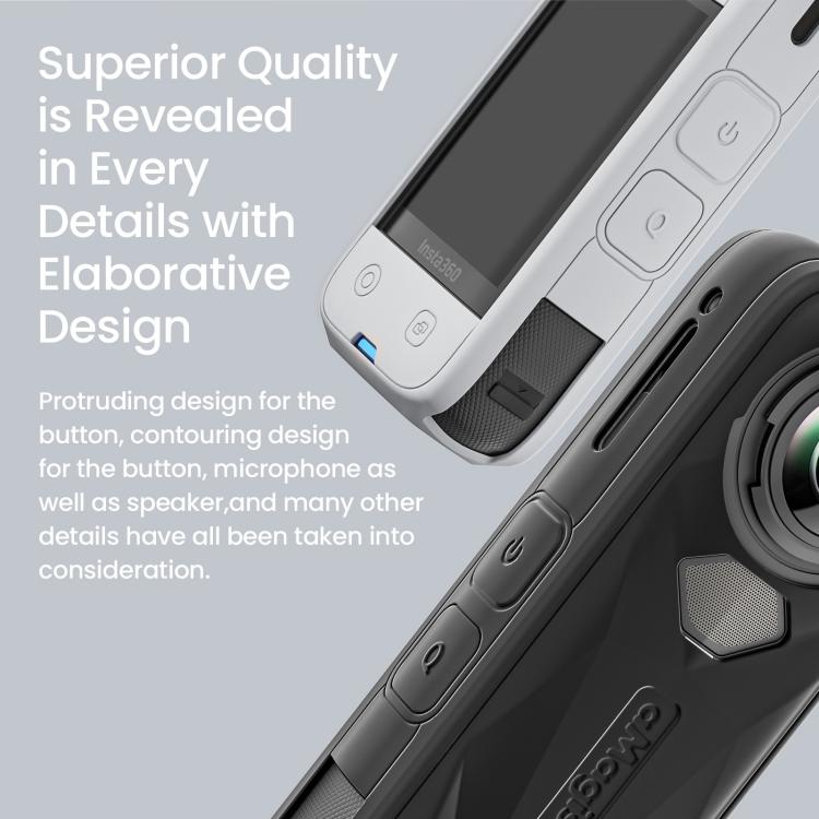 Accesorios de protección para la cámara de acción Insta360 X5, aMagisn Body Case+Lens Cap Black, aMagisn Body Case+Lens Cap Gray, aMagisn Body Case Black, aMagisn Body Case Gray