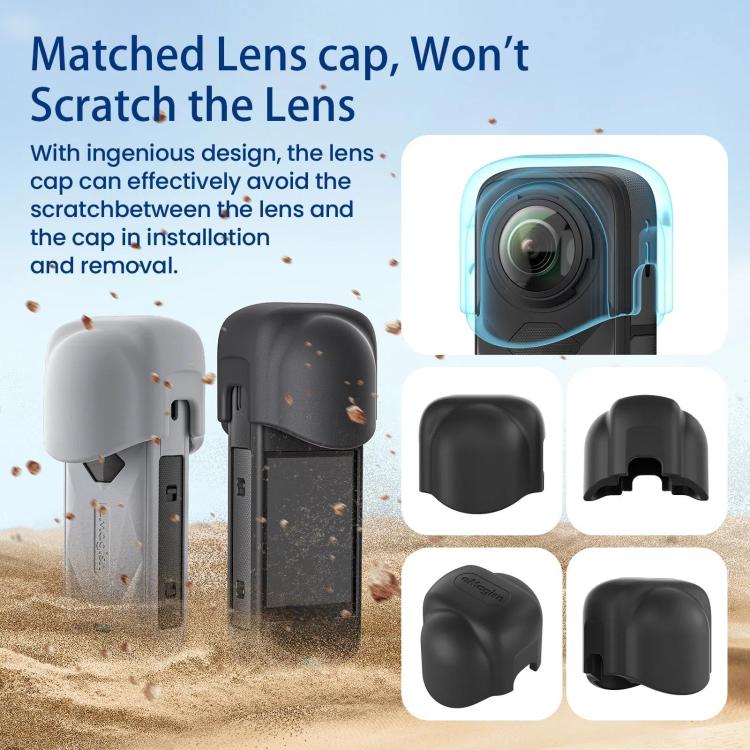 Accesorios de protección para la cámara de acción Insta360 X5, aMagisn Body Case+Lens Cap Black, aMagisn Body Case+Lens Cap Gray, aMagisn Body Case Black, aMagisn Body Case Gray