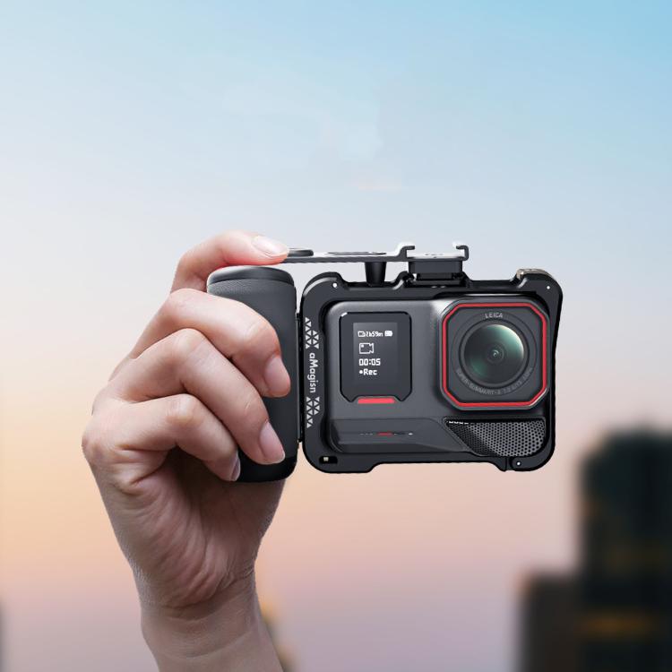 Kit de empuñadura aMagisn Xplorer para vlogging callejero, compatible con cámaras de acción Insta360, DJI Action y GoPro Hero Series., For Insta360, DJI Action, and GoPro