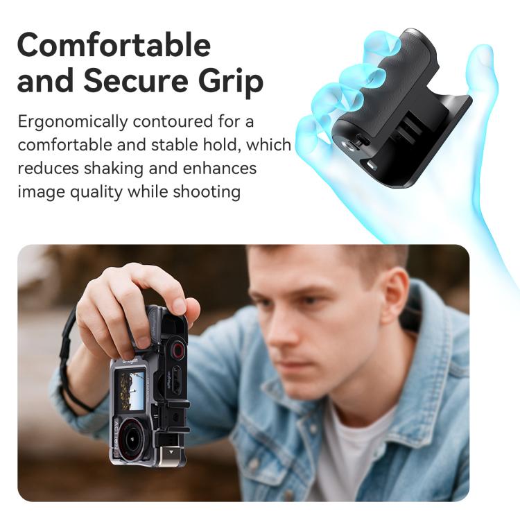 Kit de empuñadura aMagisn Xplorer para vlogging callejero, compatible con cámaras de acción Insta360, DJI Action y GoPro Hero Series., For Insta360, DJI Action, and GoPro