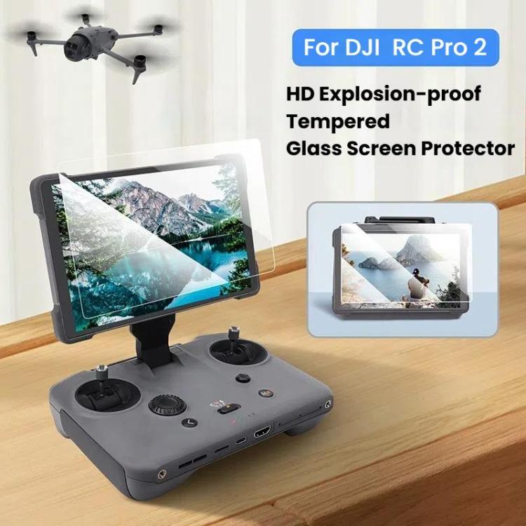 Protector de pantalla de vidrio templado CQT para el control remoto DJI RC Pro 2, 1pc, 2pcs /Pack