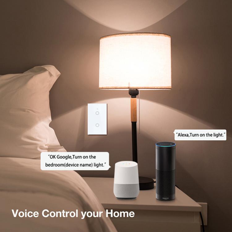 Modelo 120 US Gauge Graffiti Smart WIFI Interruptor de fuego único, 1-Gang White, 2-Gang White, 1-Gang Black, 2-Gang Black, 1-Gang Gold, 2-Gang Gold