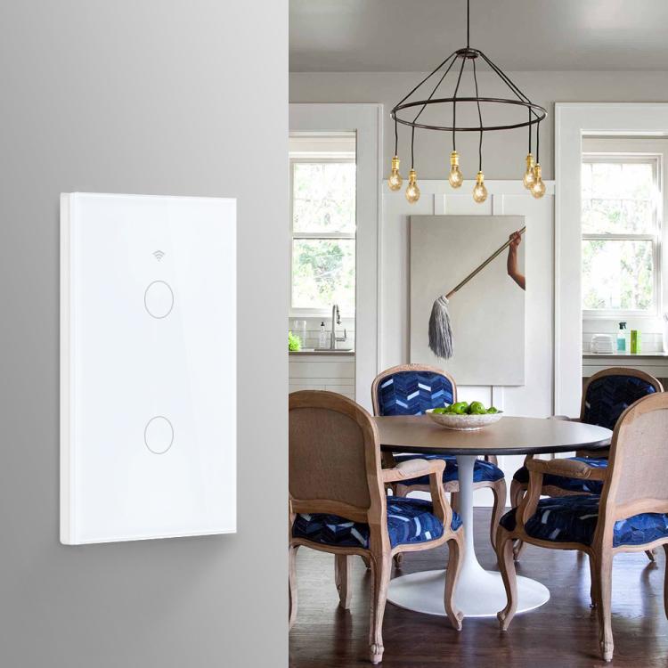 Modelo 120 US Gauge Graffiti Smart WIFI Interruptor de fuego único, 1-Gang White, 2-Gang White, 1-Gang Black, 2-Gang Black, 1-Gang Gold, 2-Gang Gold