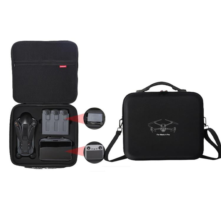 Funda de transporte Fly More Combo / Creator Combo para DJI Mavic 4 Pro. Bolso bandolera de PU resistente., Shoulder Bag Black, Shoulder Bag Gray