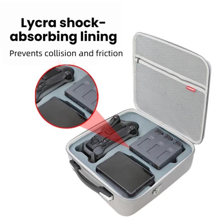 Funda de transporte Fly More Combo / Creator Combo para DJI Mavic 4 Pro. Bolso bandolera de PU resistente., Shoulder Bag Black, Shoulder Bag Gray