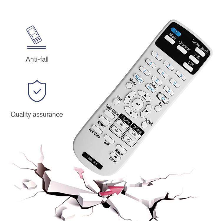 Control remoto para proyector Epson con función de identificación, compatible con los modelos CB-E10/FH06/W06/52/X06E.