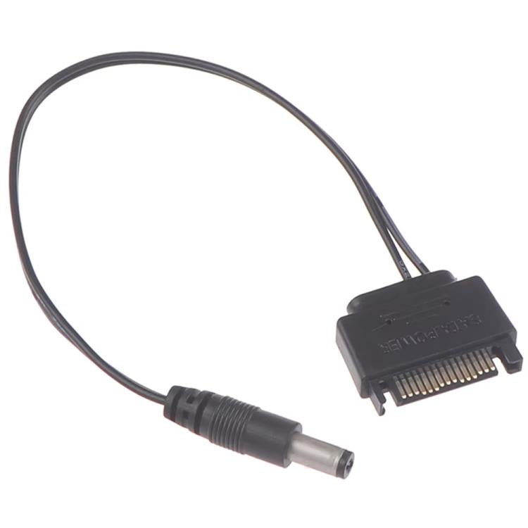 Cable de conexión SATA macho a 5,5 x 2,1 mm CC, cable de alimentación de 12 V, 20cm, 50cm, 100cm