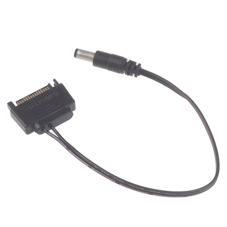 Cable de conexión SATA macho a 5,5 x 2,1 mm CC, cable de alimentación de 12 V, 20cm, 50cm, 100cm