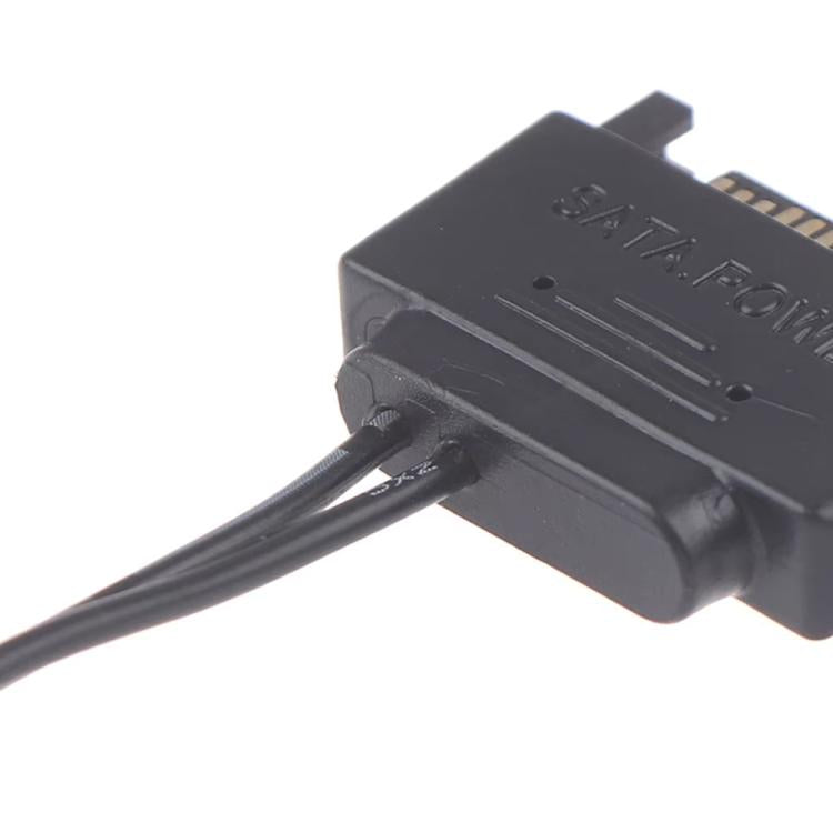 Cable de conexión SATA macho a 5,5 x 2,1 mm CC, cable de alimentación de 12 V, 20cm, 50cm, 100cm