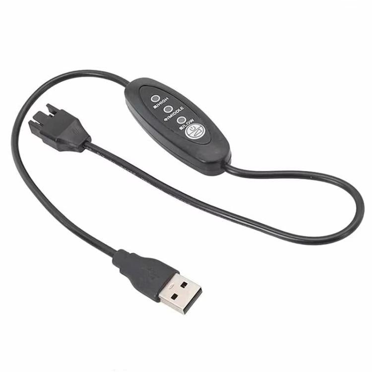 Cable amplificador USB a 4 pines pequeño, velocidad ajustable, cable USB a ventilador de caja de 12 V, 50cm, 98cm