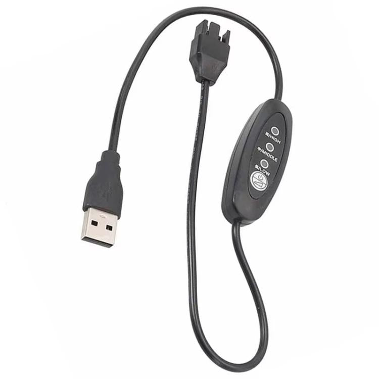 Cable amplificador USB a 4 pines pequeño, velocidad ajustable, cable USB a ventilador de caja de 12 V, 50cm, 98cm