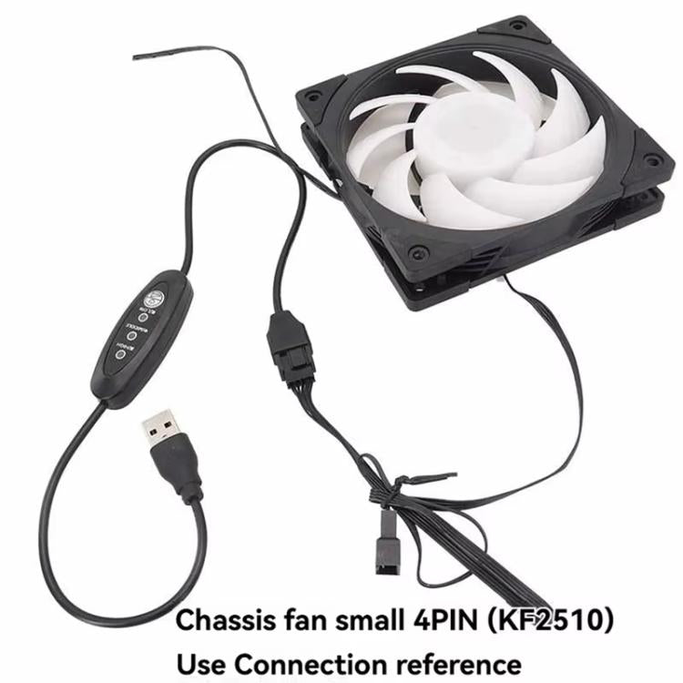 Cable amplificador USB a 4 pines pequeño, velocidad ajustable, cable USB a ventilador de caja de 12 V, 50cm, 98cm