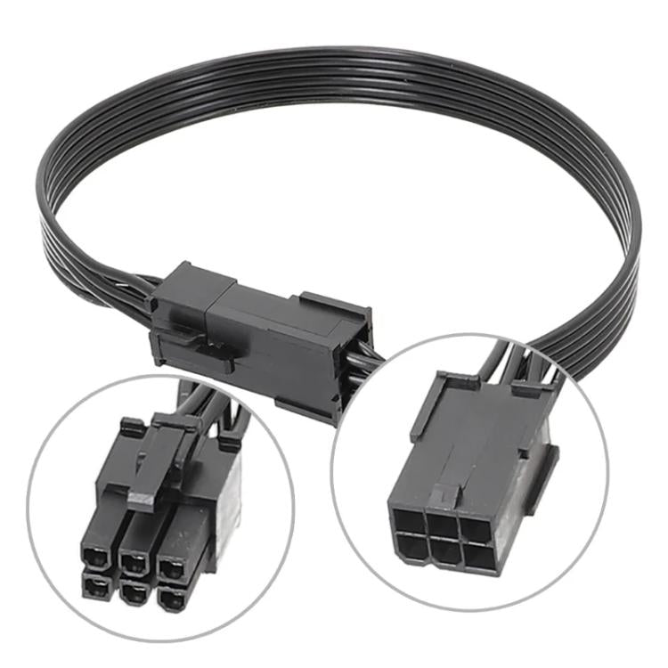 Cable de conexión para computadora, cable de alimentación para tarjeta gráfica de 6 pines, 30cm, 50cm