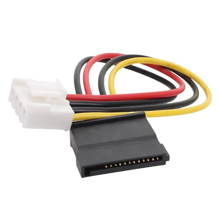 Cable de alimentación DVR de 4 pines a cable de disco duro SATA de 15 pines, 4P To SATA 15P