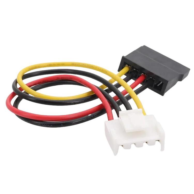 Cable de alimentación DVR de 4 pines a cable de disco duro SATA de 15 pines, 4P To SATA 15P