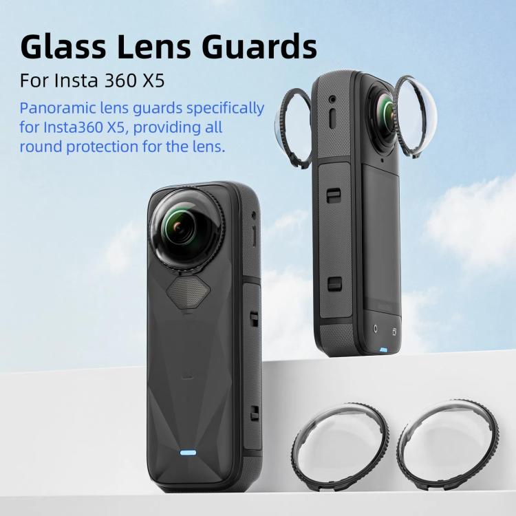 Protector de lente aMagisn desmontable antiarañazos para cámara Insta360 X5, Standard Edition