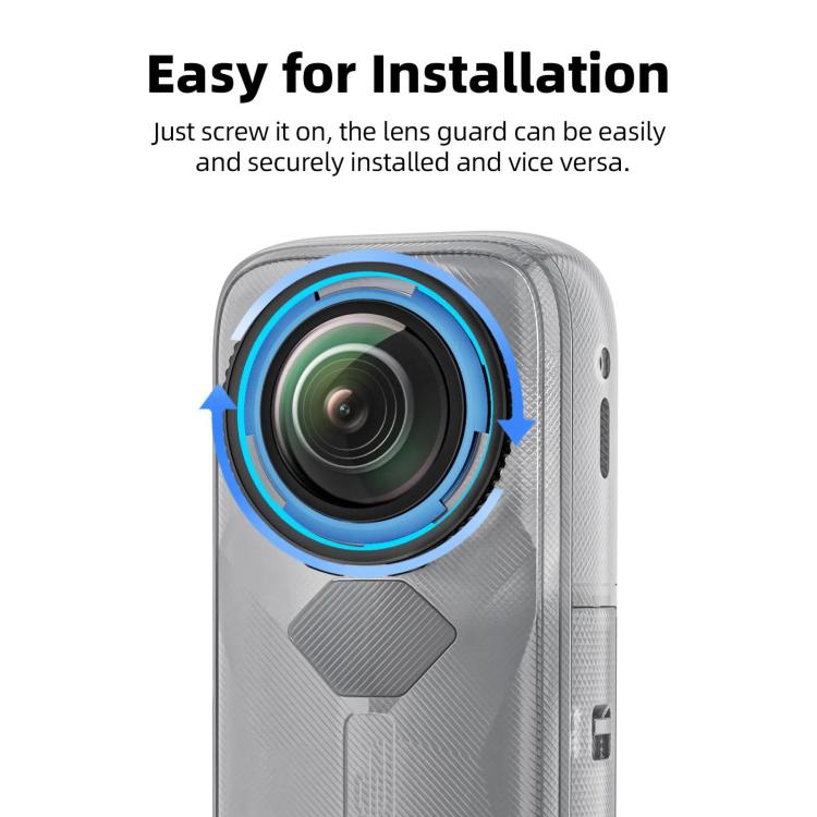 Protector de lente aMagisn desmontable antiarañazos para cámara Insta360 X5, Standard Edition