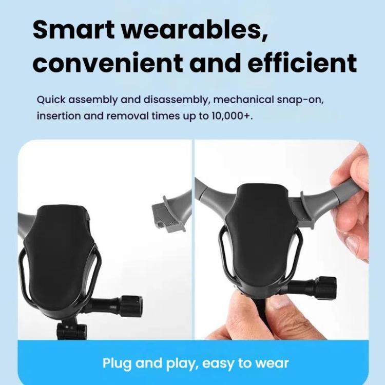 Soporte magnético ajustable para el cuello con correa pectoral de liberación rápida y soporte POV para deportes y vlogging., K08-2M