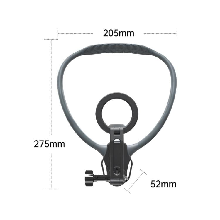 Soporte magnético ajustable para el cuello con correa pectoral de liberación rápida y soporte POV para deportes y vlogging., K08-2M