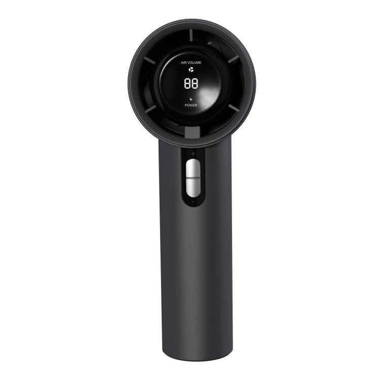 Ventilador portátil de alta velocidad de 100 velocidades y 1200 mAh, sin aspas, con pantalla digital y diseño compacto., 1200mAh