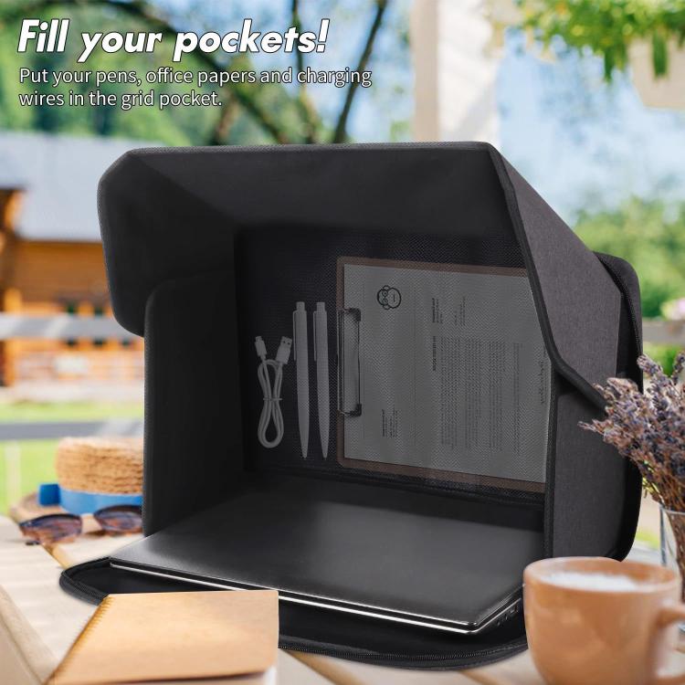 Funda parasol plegable antirreflejos para portátil de 16 pulgadas, ideal para uso en exteriores., 16 inch
