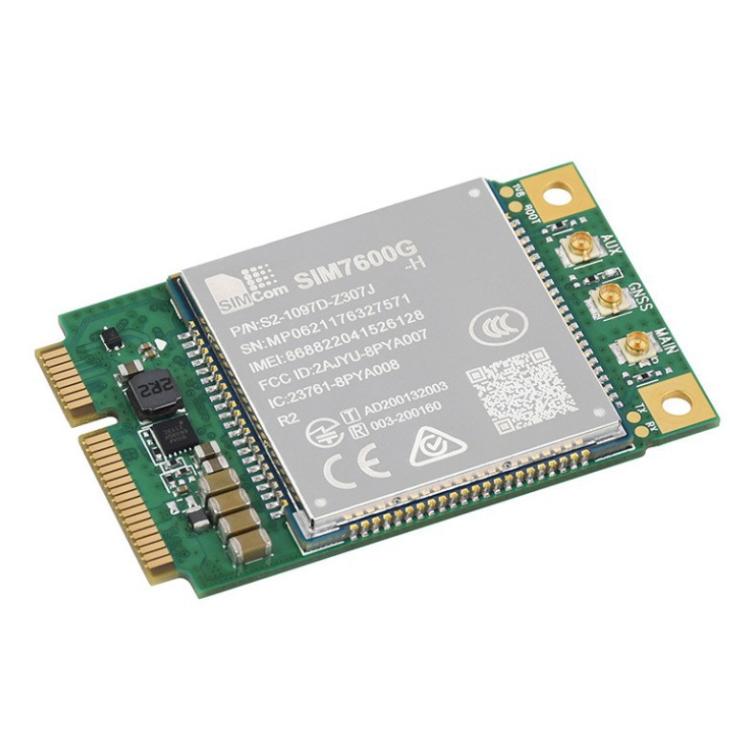 Módulo SIMCom SIM7600G-H-PCIE 4G LTE Cat-4, cobertura global, GNSS, conector Mini-PCIe