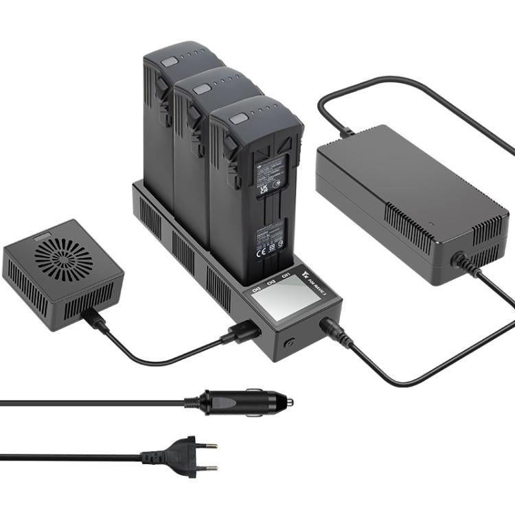 Cargador/descargador de batería 3 en 1 para DJI Mavic 3 Pro / Mavic 3 YX, estación de carga inteligente con pantalla a color., US Plug, AU Plug, EU Plug, UK Plug