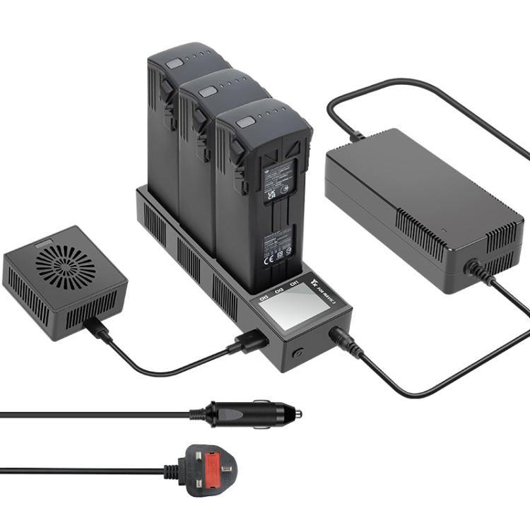 Cargador/descargador de batería 3 en 1 para DJI Mavic 3 Pro / Mavic 3 YX, estación de carga inteligente con pantalla a color., US Plug, AU Plug, EU Plug, UK Plug