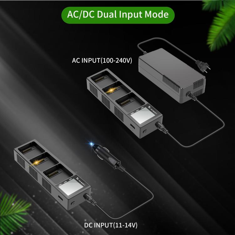 Cargador/descargador de batería 3 en 1 para DJI Mavic 3 Pro / Mavic 3 YX, estación de carga inteligente con pantalla a color., US Plug, AU Plug, EU Plug, UK Plug