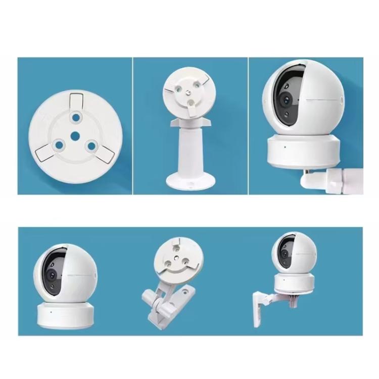 Paquete de 5 soportes de montaje redondos de 54 mm para cámaras de seguridad EZVIZ., White