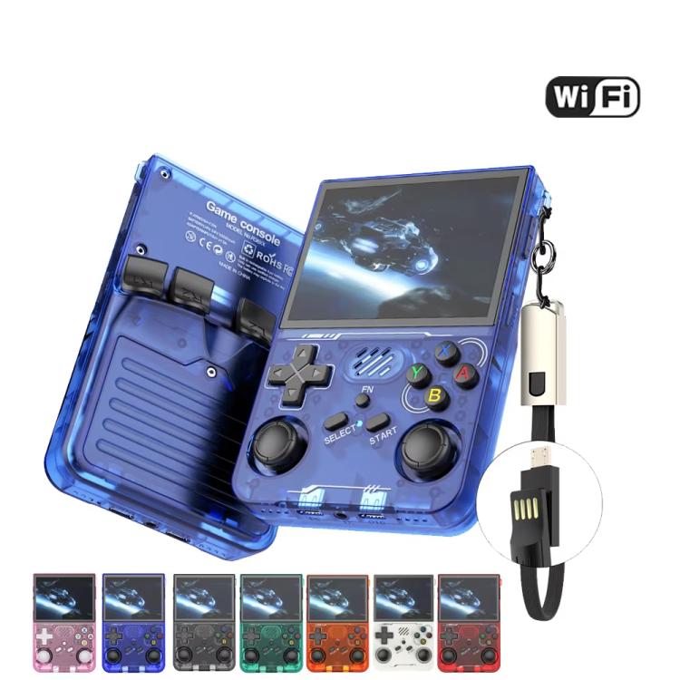 Consola de juegos portátil R36XX con WiFi de doble banda, pantalla IPS HD Mipi de 3,5 pulgadas y sistema operativo Linux de código abierto., 64G, 128G