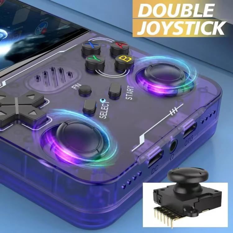 Consola de juegos portátil R36XX con WiFi de doble banda, pantalla IPS HD Mipi de 3,5 pulgadas y sistema operativo Linux de código abierto., 64G, 128G