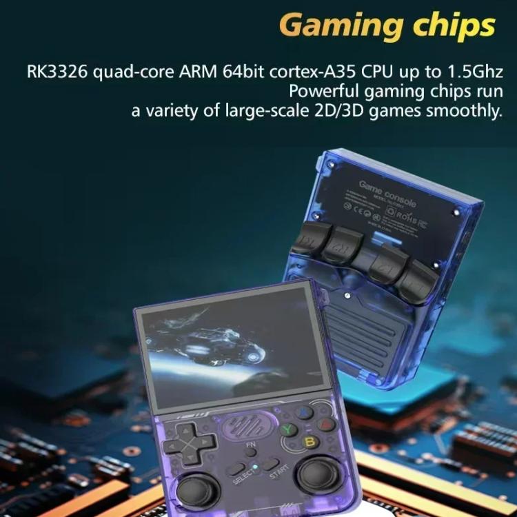 Consola de juegos portátil R36XX con WiFi de doble banda, pantalla IPS HD Mipi de 3,5 pulgadas y sistema operativo Linux de código abierto., 64G, 128G