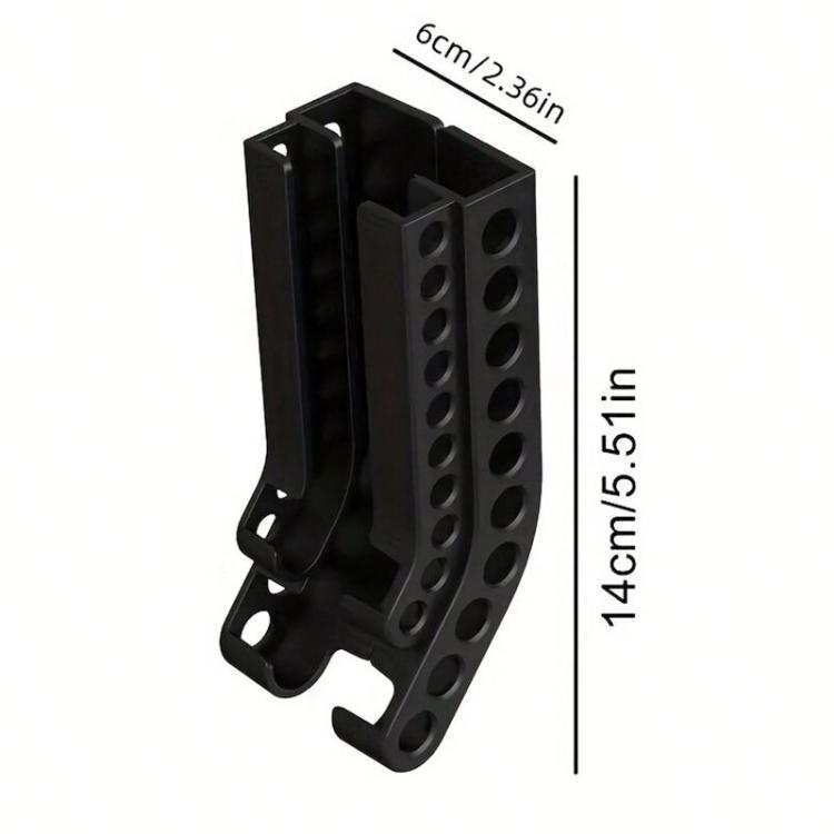 Organizador de pilas de pared con capacidad para 10 pilas AA y 10 pilas AAA. Estante de almacenamiento de pilas que ahorra espacio.