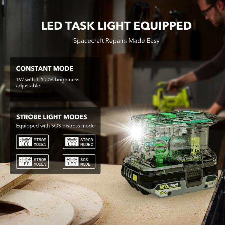 Cargador rápido de 100 W y estación de descarga de 145 W para baterías de litio RYOBI de 18 V., PSC, PSC-OB, PSC Pro, PSC Pro -OB, PSC Pro Max, PSCPM-OB