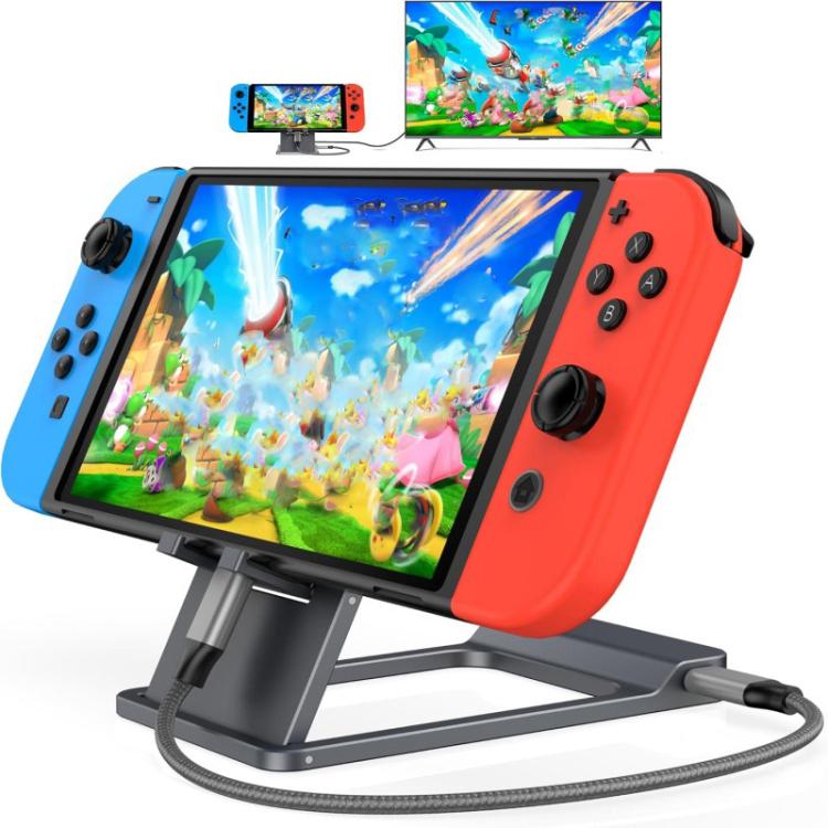 Base convertidora de vídeo HD 3 en 1 para consola de juegos Nintendo Switch / Switch 2 / Switch OLED, base de expansión para duplicación de pantalla de TV., Expansion Dock