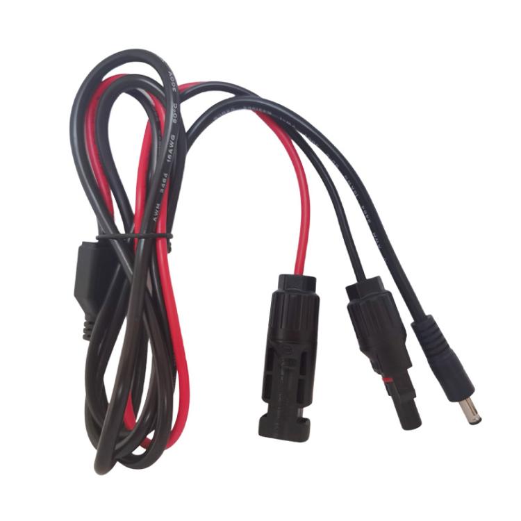 Cable de carga para paneles solares MC4 a DC5521 para estaciones de energía portátiles, MC4 To DC5521